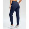 imageG Gradual Womens Fleece Lined Joggers 283032 High Waisted Sweatpants Water Resistant Thermal Warm Pants Zipper PocketsNavy
