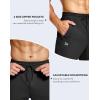 imageMens Fleece Lined Winter Pants 323436 Inseam Tall Sweatpants with Zipper Pockets Warm Athletic Joggers MenBlack