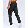 imageMens Fleece Lined Winter Pants 323436 Inseam Tall Sweatpants with Zipper Pockets Warm Athletic Joggers MenBlack