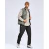 imageMens Fleece Lined Winter Pants 323436 Inseam Tall Sweatpants with Zipper Pockets Warm Athletic Joggers MenBlack