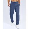 imageMens Fleece Lined Winter Pants 323436 Inseam Tall Sweatpants with Zipper Pockets Warm Athletic Joggers MenBlue