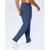 imageMens Fleece Lined Winter Pants 323436 Inseam Tall Sweatpants with Zipper Pockets Warm Athletic Joggers MenBlue