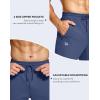imageMens Fleece Lined Winter Pants 323436 Inseam Tall Sweatpants with Zipper Pockets Warm Athletic Joggers MenBlue