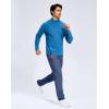 imageMens Fleece Lined Winter Pants 323436 Inseam Tall Sweatpants with Zipper Pockets Warm Athletic Joggers MenBlue