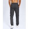 imageMens Fleece Lined Winter Pants 323436 Inseam Tall Sweatpants with Zipper Pockets Warm Athletic Joggers MenCharcoal