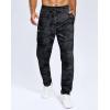 imageMens Fleece Lined Winter Pants 323436 Inseam Tall Sweatpants with Zipper Pockets Warm Athletic Joggers MenGrey Camo