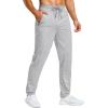 imageMens Fleece Lined Winter Pants 323436 Inseam Tall Sweatpants with Zipper Pockets Warm Athletic Joggers MenHeather Medium Grey