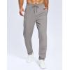 imageMens Fleece Lined Winter Pants 323436 Inseam Tall Sweatpants with Zipper Pockets Warm Athletic Joggers MenLight Grey
