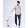 imageMens Fleece Lined Winter Pants 323436 Inseam Tall Sweatpants with Zipper Pockets Warm Athletic Joggers MenNavy