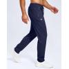imageMens Fleece Lined Winter Pants 323436 Inseam Tall Sweatpants with Zipper Pockets Warm Athletic Joggers MenNavy