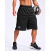 imageG Gradual Mens 12 Long Basketball Shorts with Pockets Lightweight Loose Fit Athletic Shorts Mesh Gym Shorts for MenBlack