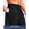 imageG Gradual Mens 12 Long Basketball Shorts with Pockets Lightweight Loose Fit Athletic Shorts Mesh Gym Shorts for MenBlack