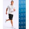 imageG Gradual Mens 12 Long Basketball Shorts with Pockets Lightweight Loose Fit Athletic Shorts Mesh Gym Shorts for MenBlackWhite