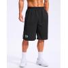 imageG Gradual Mens 12 Long Basketball Shorts with Pockets Lightweight Loose Fit Athletic Shorts Mesh Gym Shorts for MenBlackWhite