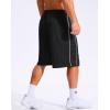 imageG Gradual Mens 12 Long Basketball Shorts with Pockets Lightweight Loose Fit Athletic Shorts Mesh Gym Shorts for MenBlackWhite