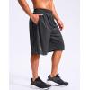 imageG Gradual Mens 12 Long Basketball Shorts with Pockets Lightweight Loose Fit Athletic Shorts Mesh Gym Shorts for MenDark Grey