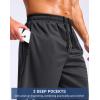 imageG Gradual Mens 12 Long Basketball Shorts with Pockets Lightweight Loose Fit Athletic Shorts Mesh Gym Shorts for MenDark Grey
