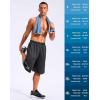 imageG Gradual Mens 12 Long Basketball Shorts with Pockets Lightweight Loose Fit Athletic Shorts Mesh Gym Shorts for MenDark Grey