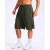 imageG Gradual Mens 12 Long Basketball Shorts with Pockets Lightweight Loose Fit Athletic Shorts Mesh Gym Shorts for MenDark Olive