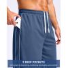 imageG Gradual Mens 12 Long Basketball Shorts with Pockets Lightweight Loose Fit Athletic Shorts Mesh Gym Shorts for MenDusty Blue