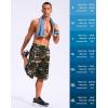 imageG Gradual Mens 12 Long Basketball Shorts with Pockets Lightweight Loose Fit Athletic Shorts Mesh Gym Shorts for MenGreen Camo