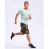 imageG Gradual Mens 12 Long Basketball Shorts with Pockets Lightweight Loose Fit Athletic Shorts Mesh Gym Shorts for MenGreen Camo