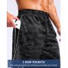 imageG Gradual Mens 12 Long Basketball Shorts with Pockets Lightweight Loose Fit Athletic Shorts Mesh Gym Shorts for MenGrey Camo