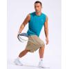 imageG Gradual Mens 12 Long Basketball Shorts with Pockets Lightweight Loose Fit Athletic Shorts Mesh Gym Shorts for MenKhaki