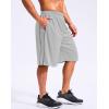 imageG Gradual Mens 12 Long Basketball Shorts with Pockets Lightweight Loose Fit Athletic Shorts Mesh Gym Shorts for MenLight Grey