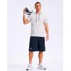 imageG Gradual Mens 12 Long Basketball Shorts with Pockets Lightweight Loose Fit Athletic Shorts Mesh Gym Shorts for MenNavy