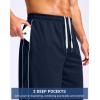 imageG Gradual Mens 12 Long Basketball Shorts with Pockets Lightweight Loose Fit Athletic Shorts Mesh Gym Shorts for MenNavy
