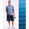 imageG Gradual Mens 12 Long Basketball Shorts with Pockets Lightweight Loose Fit Athletic Shorts Mesh Gym Shorts for MenNavy