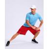 imageG Gradual Mens 12 Long Basketball Shorts with Pockets Lightweight Loose Fit Athletic Shorts Mesh Gym Shorts for MenRed