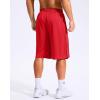 imageG Gradual Mens 12 Long Basketball Shorts with Pockets Lightweight Loose Fit Athletic Shorts Mesh Gym Shorts for MenRed
