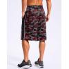 imageG Gradual Mens 12 Long Basketball Shorts with Pockets Lightweight Loose Fit Athletic Shorts Mesh Gym Shorts for MenRed Camo