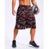 imageG Gradual Mens 12 Long Basketball Shorts with Pockets Lightweight Loose Fit Athletic Shorts Mesh Gym Shorts for MenRed Camo