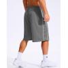 imageG Gradual Mens 12 Long Basketball Shorts with Pockets Lightweight Loose Fit Athletic Shorts Mesh Gym Shorts for MenSteel