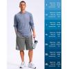 imageG Gradual Mens 12 Long Basketball Shorts with Pockets Lightweight Loose Fit Athletic Shorts Mesh Gym Shorts for MenSteel