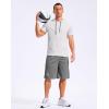 imageG Gradual Mens 12 Long Basketball Shorts with Pockets Lightweight Loose Fit Athletic Shorts Mesh Gym Shorts for MenSteel