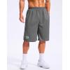 imageG Gradual Mens 12 Long Basketball Shorts with Pockets Lightweight Loose Fit Athletic Shorts Mesh Gym Shorts for MenSteel