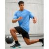 imageG Gradual Mens Workout Dry Fit Shirts Athletic Performance TShirts Moisture Wicking Lightweight Tee Shirts for Gym RunningAzure Blue