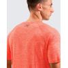 imageG Gradual Mens Workout Dry Fit Shirts Athletic Performance TShirts Moisture Wicking Lightweight Tee Shirts for Gym RunningCoral Orange