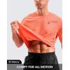 imageG Gradual Mens Workout Dry Fit Shirts Athletic Performance TShirts Moisture Wicking Lightweight Tee Shirts for Gym RunningCoral Orange