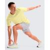 imageG Gradual Mens Workout Dry Fit Shirts Athletic Performance TShirts Moisture Wicking Lightweight Tee Shirts for Gym RunningPastel Yellow