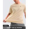 imageG Gradual Mens Workout Dry Fit Shirts Athletic Performance TShirts Moisture Wicking Lightweight Tee Shirts for Gym RunningWheat Khaki