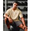 imageG Gradual Mens Workout Dry Fit Shirts Athletic Performance TShirts Moisture Wicking Lightweight Tee Shirts for Gym RunningWheat Khaki