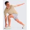 imageG Gradual Mens Workout Dry Fit Shirts Athletic Performance TShirts Moisture Wicking Lightweight Tee Shirts for Gym RunningWheat Khaki