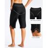 imageG Gradual Womens 13 Long Swim Board Shorts with Pockets High Waisted Quick Dry Beach Swimming Shorts for Women with LinerBlack