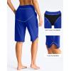 imageG Gradual Womens 13 Long Swim Board Shorts with Pockets High Waisted Quick Dry Beach Swimming Shorts for Women with LinerBlue