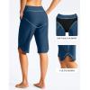 imageG Gradual Womens 13 Long Swim Board Shorts with Pockets High Waisted Quick Dry Beach Swimming Shorts for Women with LinerDark Blue
